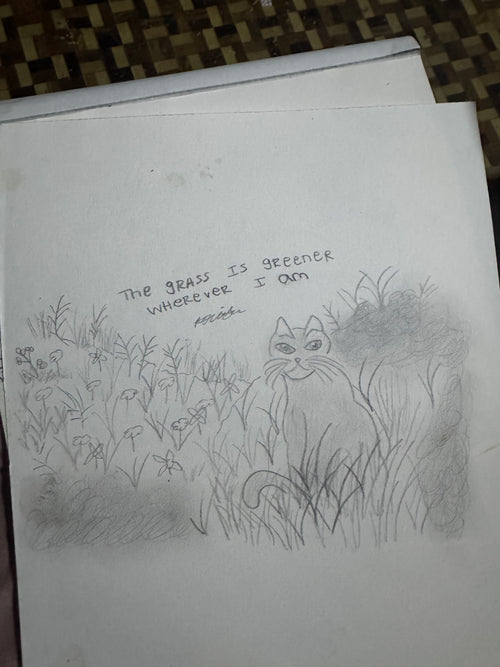 Grass is Greener where ever I am (digital drawing)