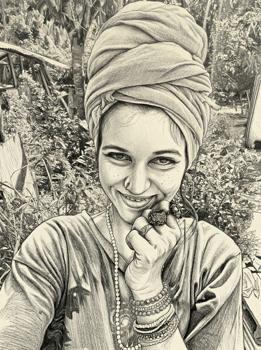 Realistic Drawing of portrait